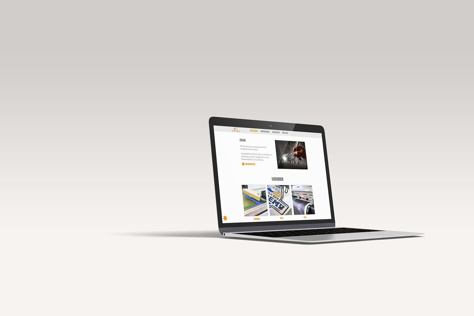 TYPO3 Update fuchs-design - Laptop
