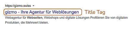 Beispiel Title Tag gizmo